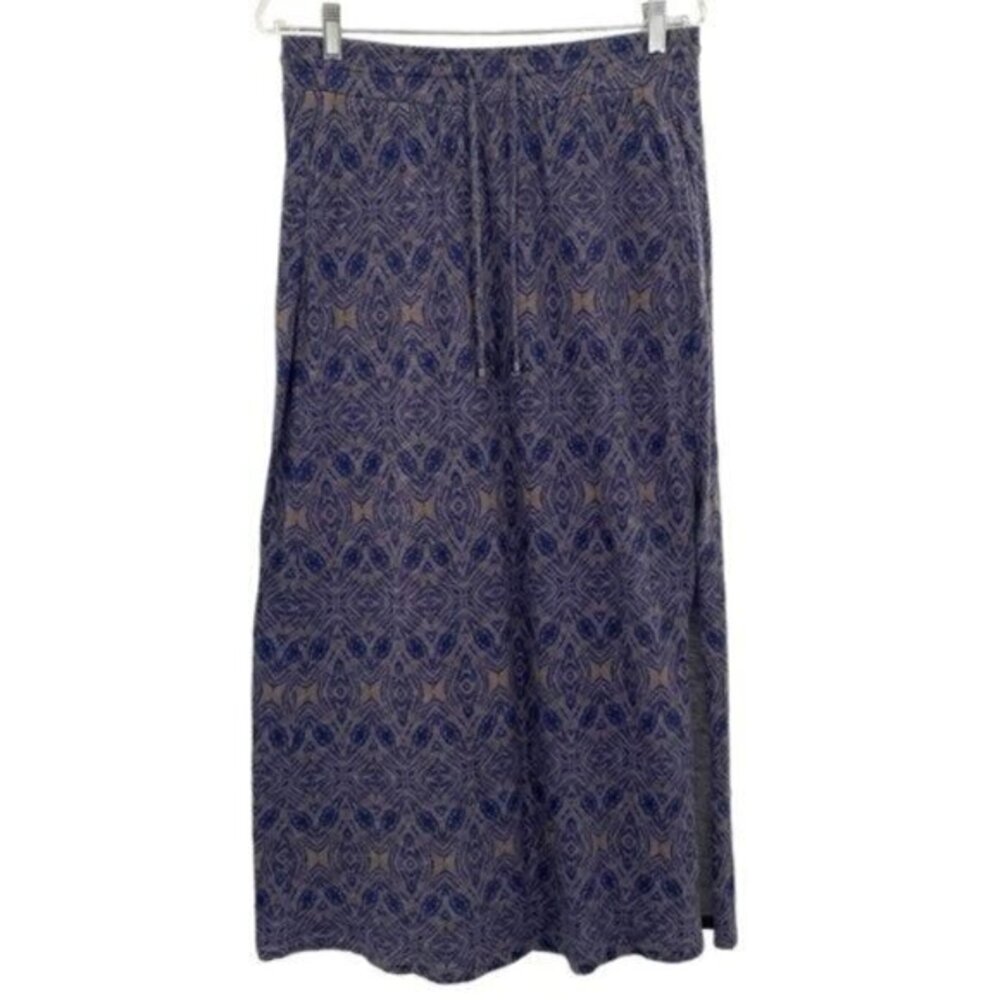 Eddie Bauer Women’s Tribal Print Cotton Pull On Maxi Skirt